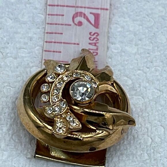 Vintage layered rhinestone brooch. - Picture 5 of 6